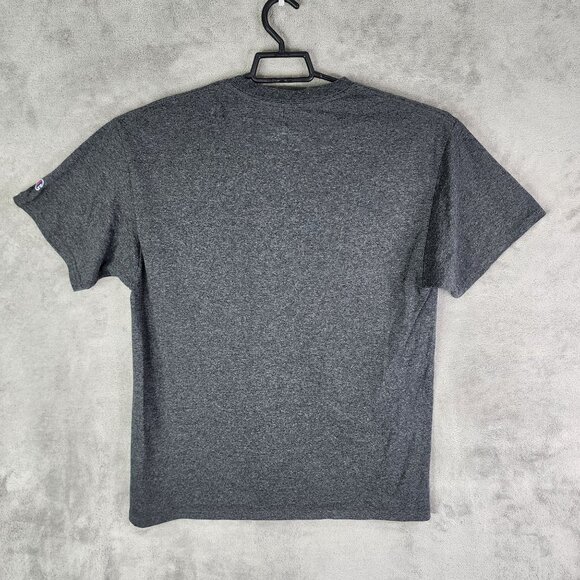 Mens Heather Gray Champion Shirt Oklahoma State Short Sleeve Crew Neck Size L - Picture 7 of 10